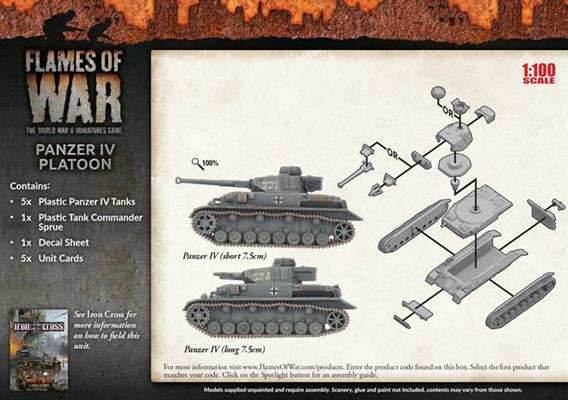 Flames of War: German Panzer IV Platoon (Mid War) - 