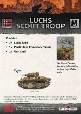 Flames of War: German Luchs (Panzer II) Scout Troop (Mid War) - 