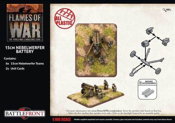 Flames of War: German 15cm Nebelwerfer Battery (Late War) - 
