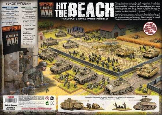 Flames of War: Hit The Beach - The Complete WWII Starter Set - 