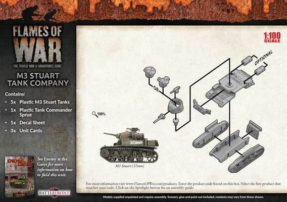 Flames of War: Soviet M3 Stuart Tank Company (Mid War) - 
