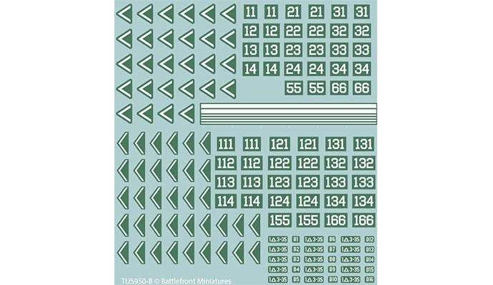 Team Yankee: American Decal Set - 