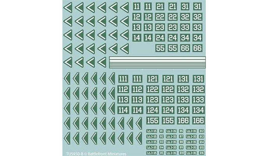 Team Yankee: American Decal Set - 