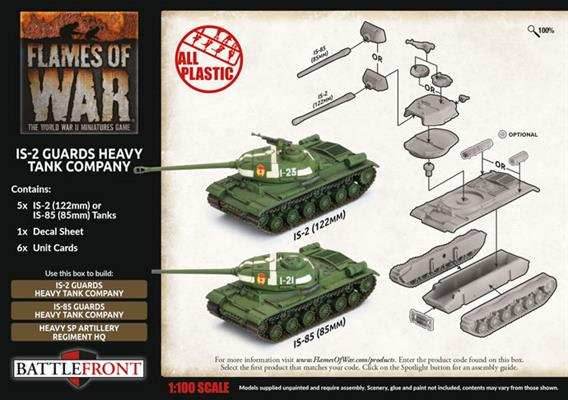 Flames of War: Soviet IS-2 Guards Heavy Tank Company (Late War) - 