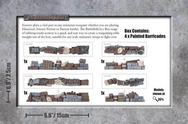 Battlefield in a Box: Wartorn Village - Barricades - 