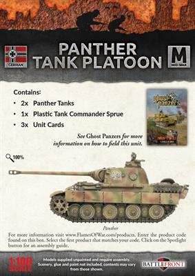Flames of War: German Panther Tank Platoon (Mid War) - 