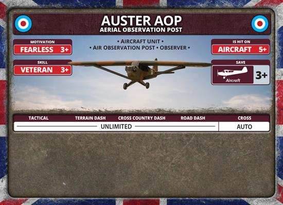 Flames of War: British Auster Observation Post (Late War) - 
