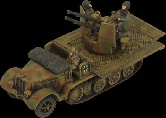 Flames of War: German SD KFZ 7/1 Quad AA Platoon (Late War) - 