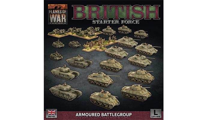 Flames of War: British Starter Force - Armoured Battlegroup Army Deal (Late War) - 