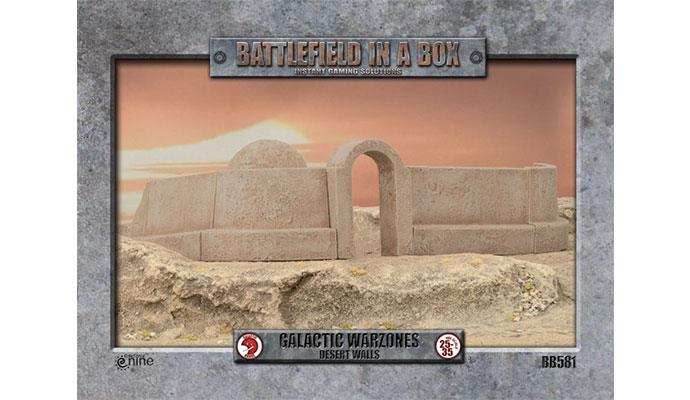 Battlefield in a Box: Galactic Warzones - Desert Walls - 