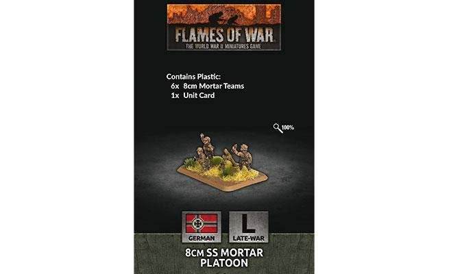 Flames of War: German 8cm SS Mortar Platoon (Late War) - 