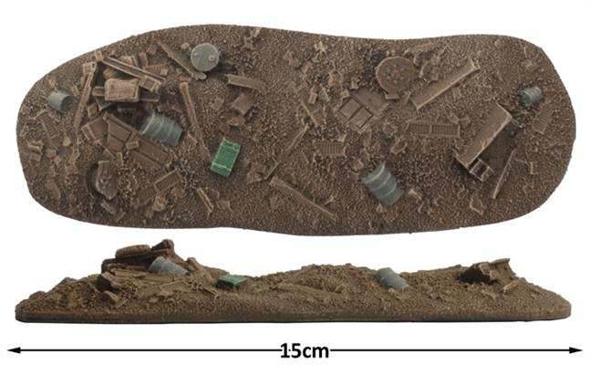 Flames of War: Ruined City Rubble Piles - 