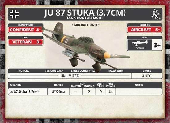 Flames of War: German Ju 87 Stuka Flight (Mid War) - 