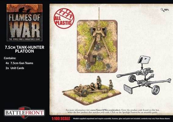 Flames of War: German 7.5cm Tank-Hunter Platoon (Late War) - 