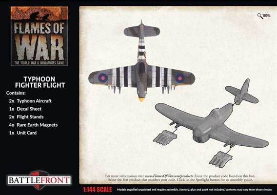 Flames of War: British Typhoon Fighter Flight (Late War) - 