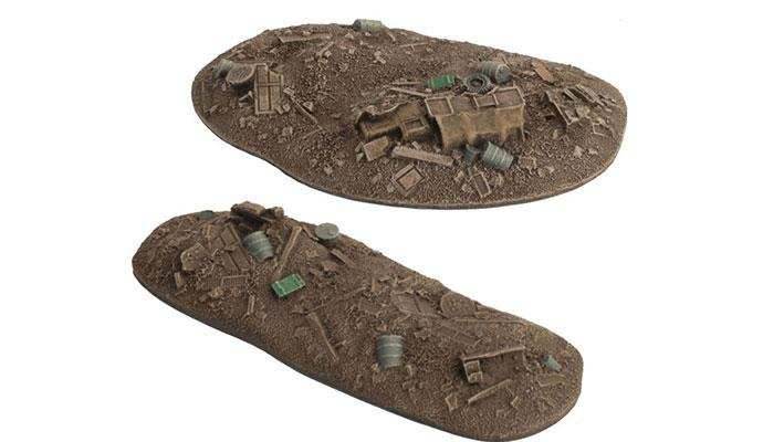 Flames of War: Ruined City Rubble Piles - 