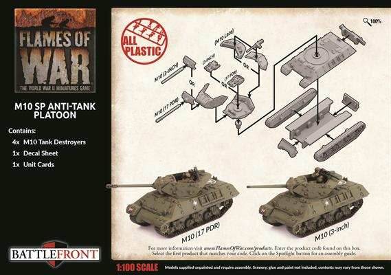Flames of War: British M10 SP Anti-Tank Troop (Late War) - 