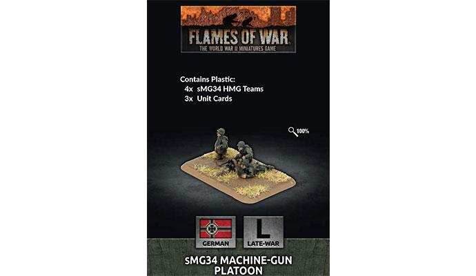 Flames of War: German sMG34 Machine-Gun Platoon (Late War) - 
