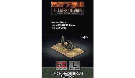 Flames of War: German sMG34 Machine-Gun Platoon (Late War) - 