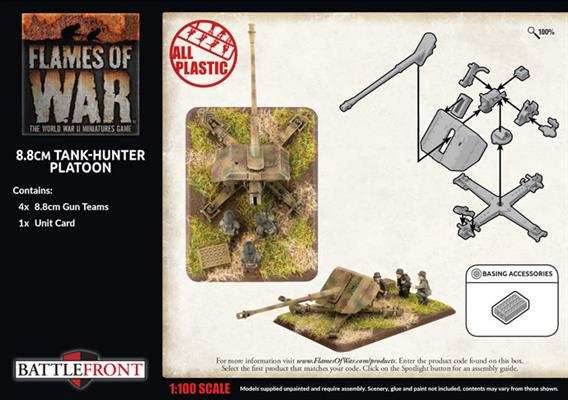 Flames of War: German 8.8cm Tank-Hunter Platoon (Late War) - 