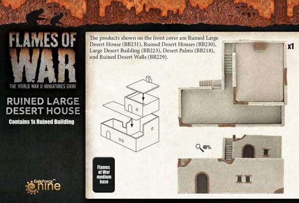 Flames of War: Ruined Large Desert House - 