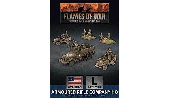 Flames of War: American Armored Rifle Company HQ (Late War) - 