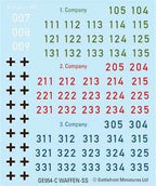 Flames of War: D-Day - Waffen-SS Decal Set - 