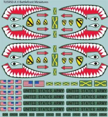 Team Yankee: American Decal Set - 