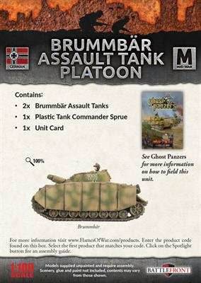 Flames of War: German Brummbar Assault Tank Platoon (Mid War) - 