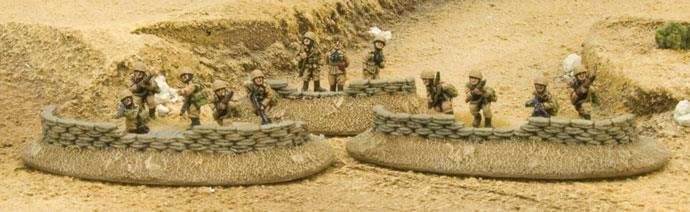 Flames of War: Desert Sandbags - Dug In Markers - 