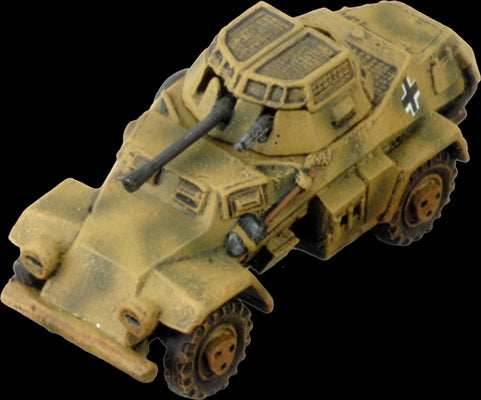 Flames of War: German SD KFZ 221 and 222 SS Scout Troop (Late War) - 