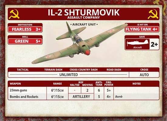 Flames of War: Soviet IL-2 Shturmovik Assault Flight (Mid War) - 