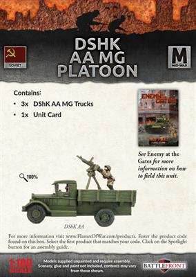 Flames of War: Soviet DShK AA MG Platoon (Mid War) - 