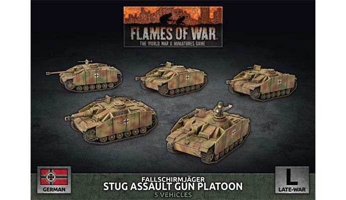 Flames of War: German Fallschirmjäger StuG Assault Gun Platoon (Late War) - 