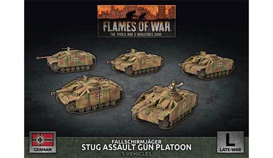Flames of War: German Fallschirmjäger StuG Assault Gun Platoon (Late War) - 