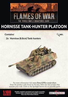 Flames of War: German Hornisse Tank-hunter Platoon (Late War) - 