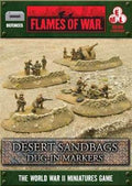 Flames of War: Desert Sandbags - Dug In Markers - 