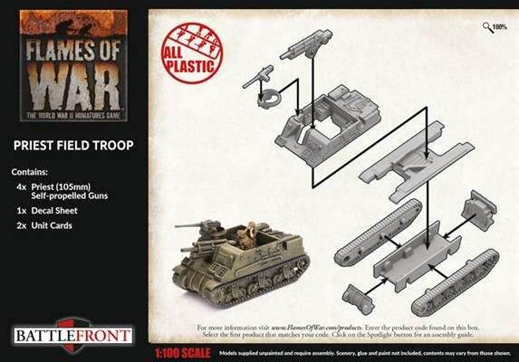 Flames of War: British Priest Field Troop (Late War) - 