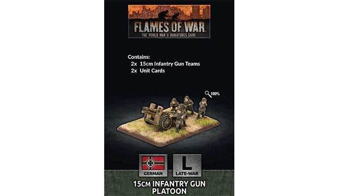 Flames of War: German 15cm Infantry Gun Platoon (Late War) - 