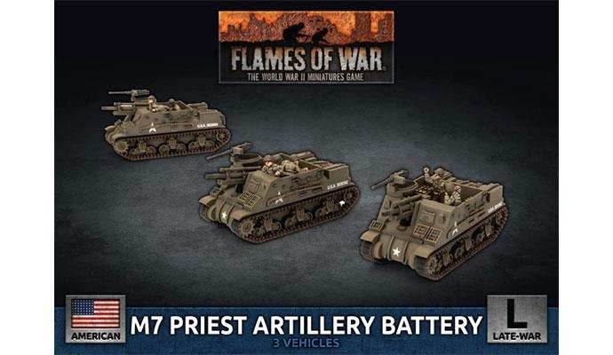 Flames of War: American M7 Priest Artillery Battery (Late War) - 
