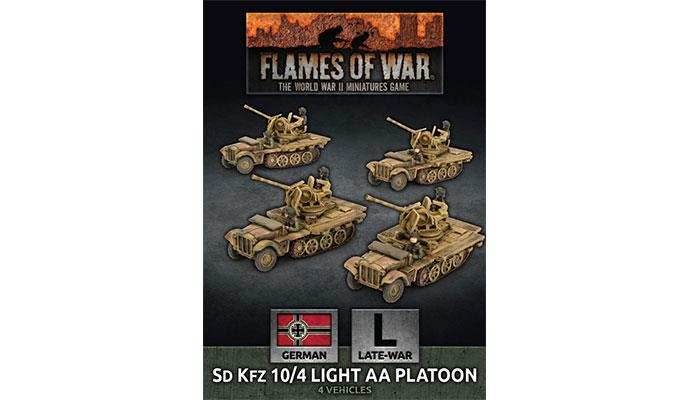 Flames of War: German SD KFZ 10/4 Light AA Platoon (Late War) - 