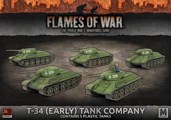 Flames of War: Soviet T-34 (Early) Tank Company (Mid War) - 