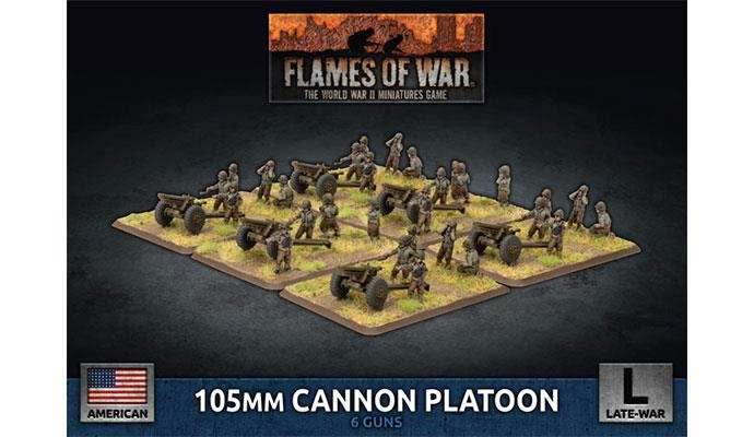 Flames of War: American 105mm Cannon Platoon (Late War) - 
