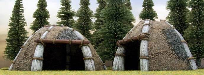 Battlefield in a Box: Bestial Huts - 