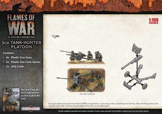 Flames of War: German 5cm Tank-Hunter Platoon (Mid War) - 