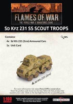 Flames of War: German SD KFZ 231 SS Scout Troops (Late War) - 