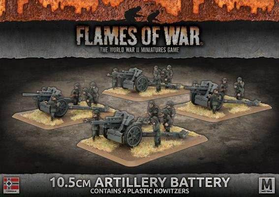 Flames of War: German 10.5cm Artillery Battery (Mid War) - 