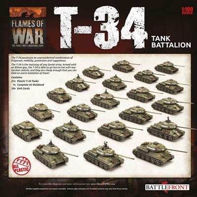 Flames of War: Soviet T-34 Battalion Army Deal (Late War) - 