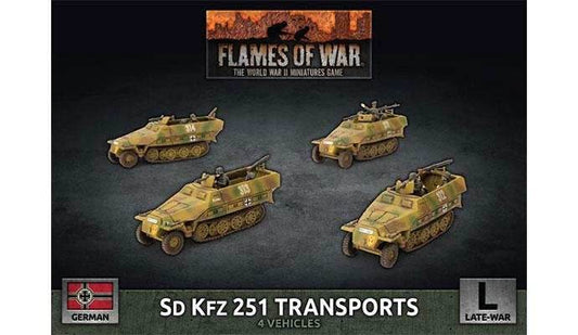 Flames of War: German SD KFZ 251 Transports (Late War) - 