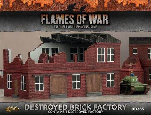 Flames of War: Destroyed Brick Factory - 
